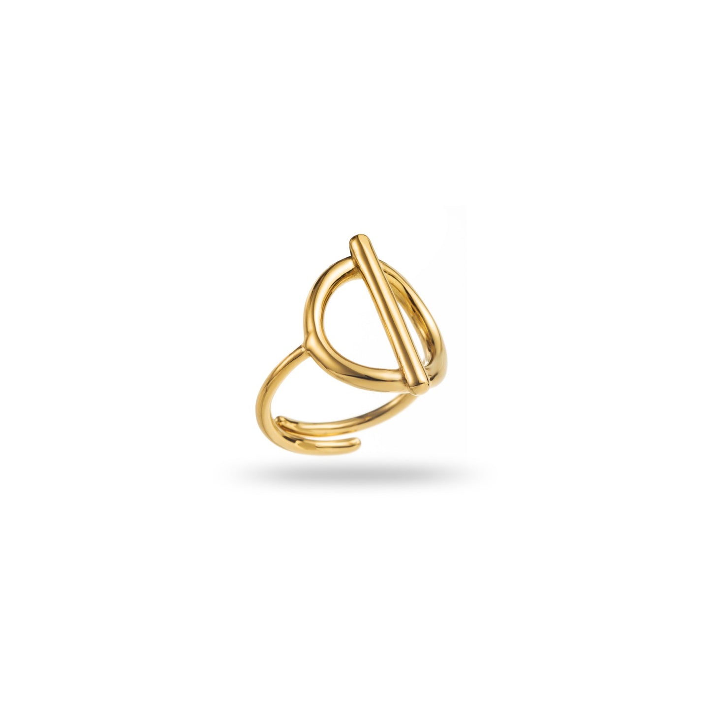 Bague ajustable en acier inoxydable - Fermoir Cabillot - or