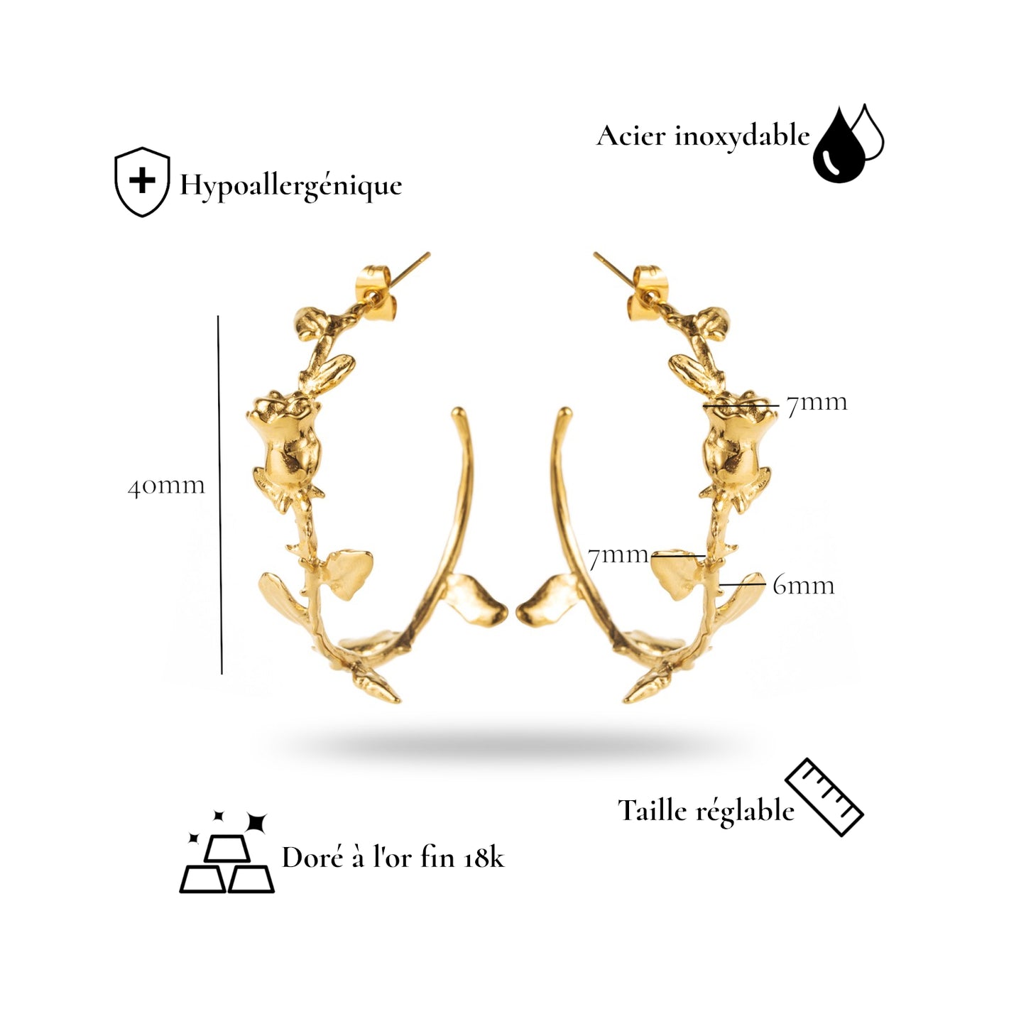 Boucles d'Oreilles - Érato