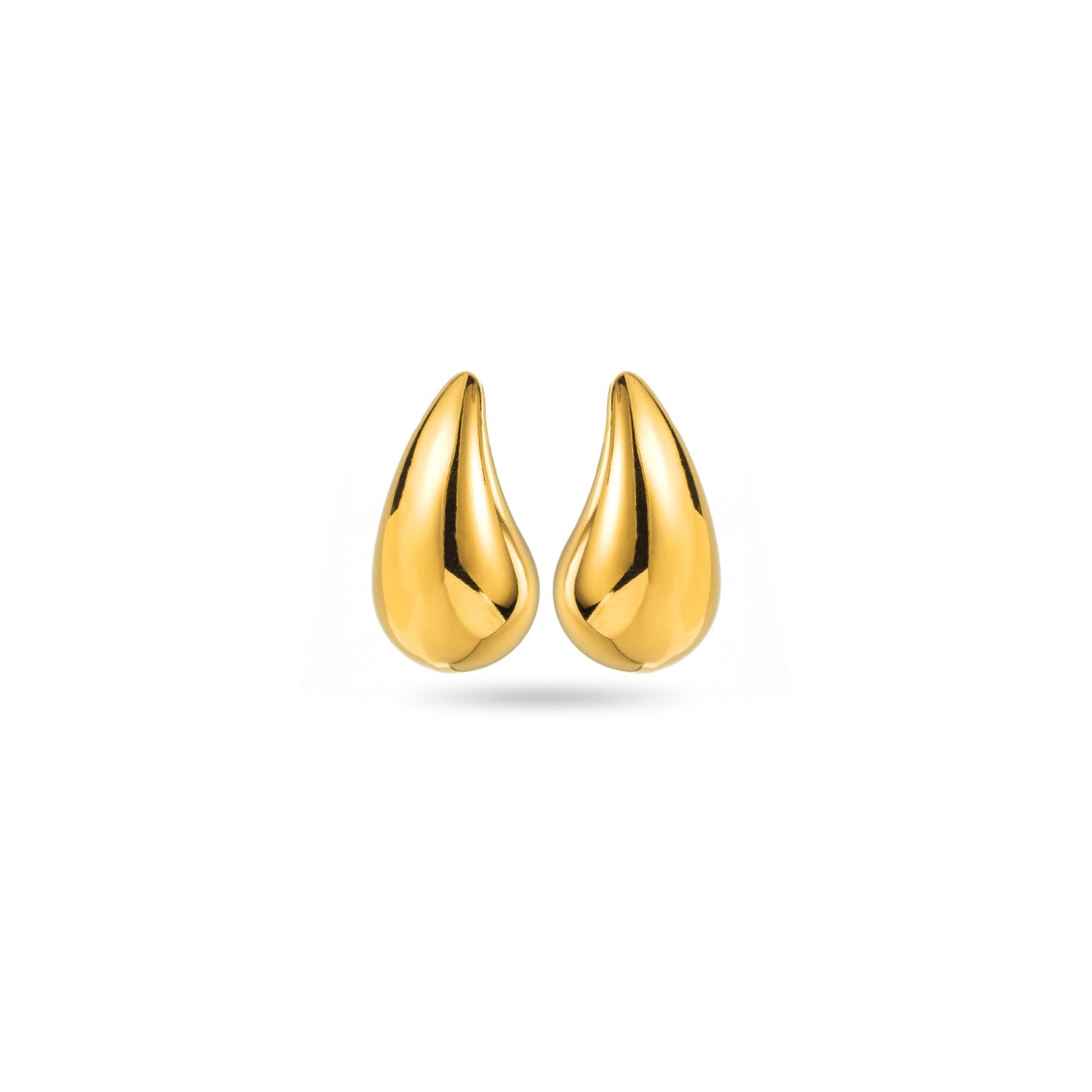Boucles d'Oreilles en acier inoxydable - Gouttes - or