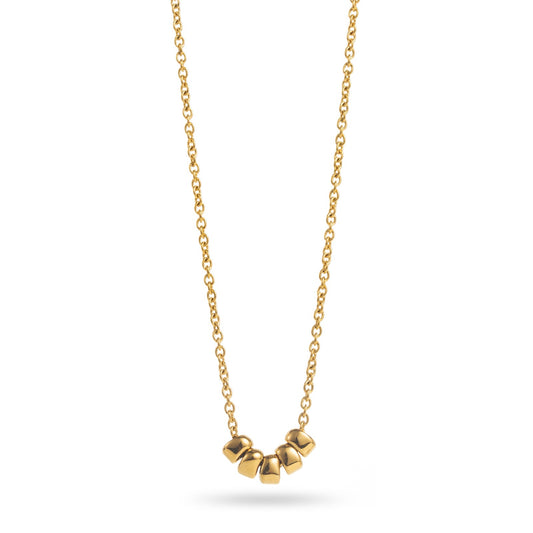 Collier ajustable en acier inoxydable - Chaine Ornée Minimaliste - or